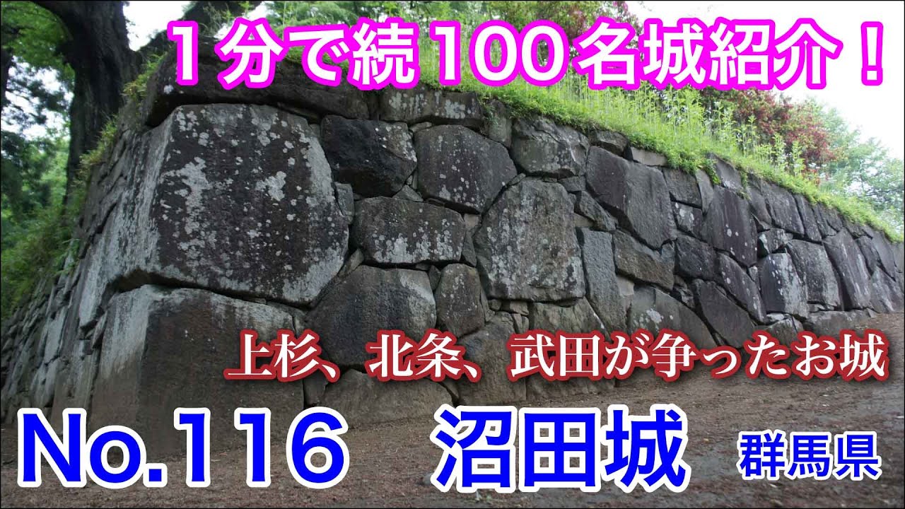 【1分で続100名城紹介】No.116　沼田城 #お城 #群馬県