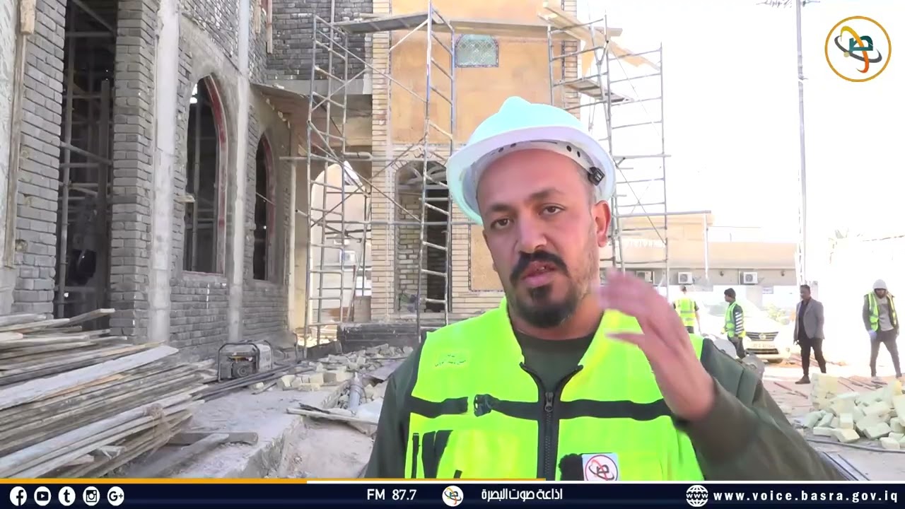 الشركة المنفذة لمشروع إعادة بناء جامع السراجي مستمرة في أعمالها وتسجل نسب إنجاز متقدمة..