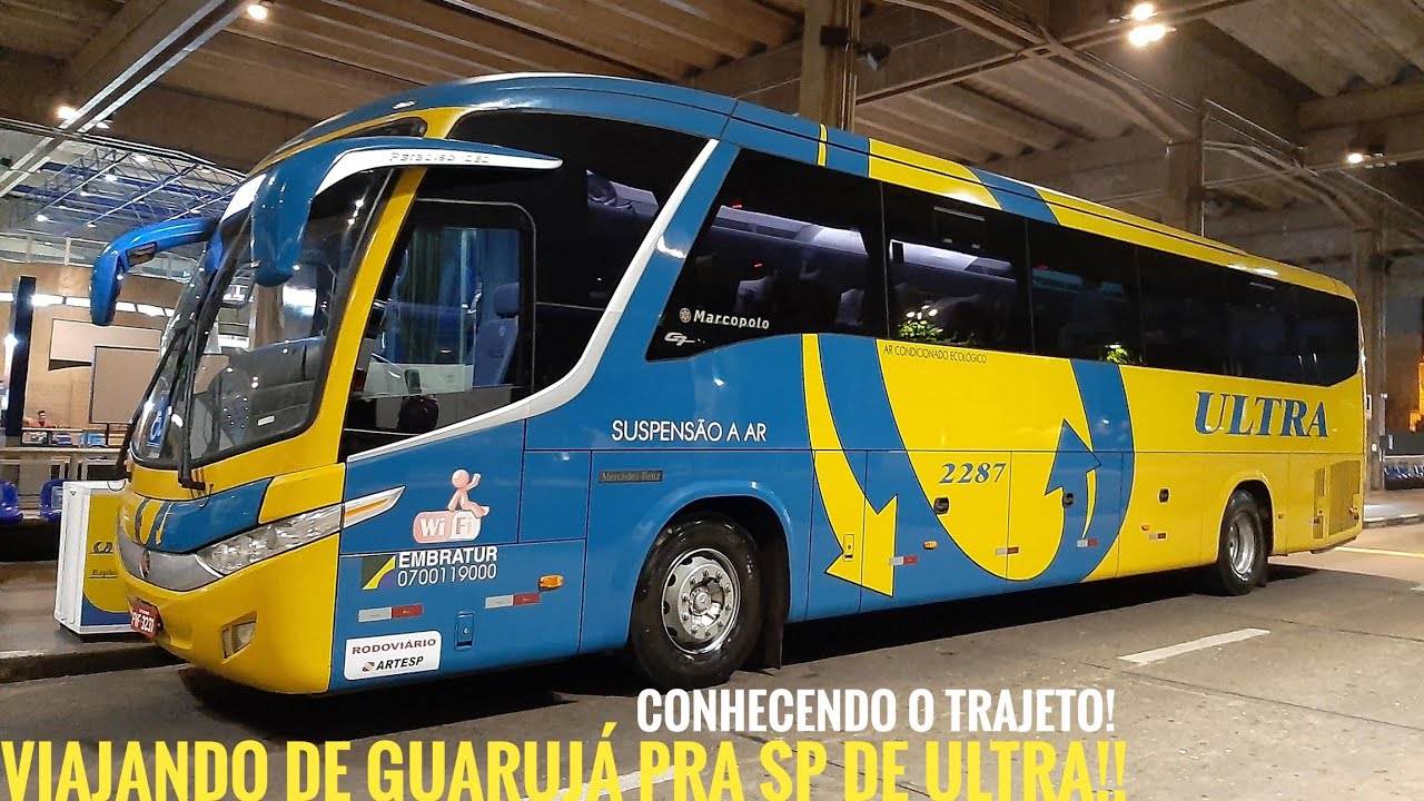 Viajando do Guarujá pra São Paulo de Viação Ultra! + Traslado à garagem