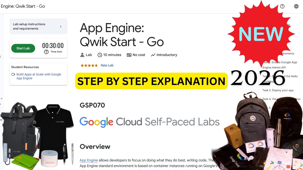 [NEW 2026] App Engine: Qwik Start - Go | Google Cloud Arcade | Level 1 January | #GSP070