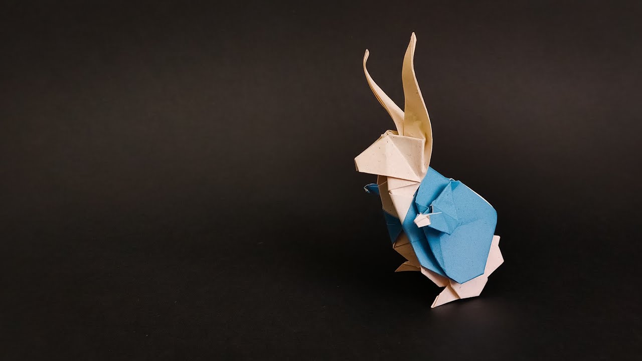 ORIGAMI - CONEJO DE ALICIA EN EL PAÍS DE LAS MARAVILLAS 