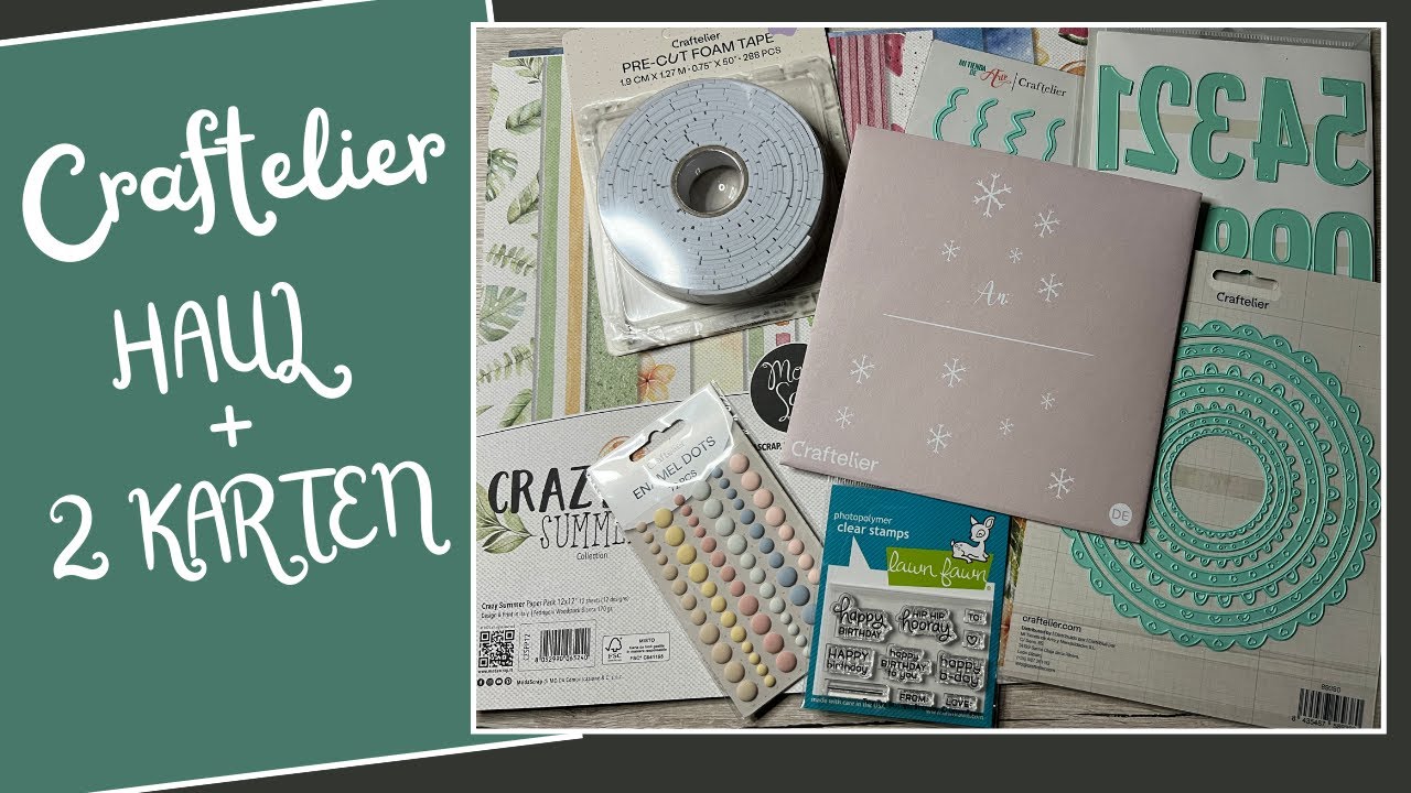 Craftelier Haul❣️ Tolle Stanzen, Papiere, Stempel und mehr 😍❣️