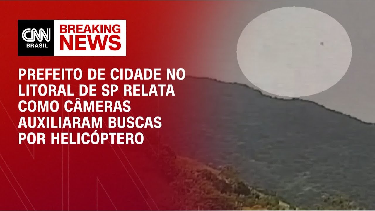 Helicóptero localizado em SP: prefeito relata à CNN como imagens auxiliaram buscas | LIVE CNN