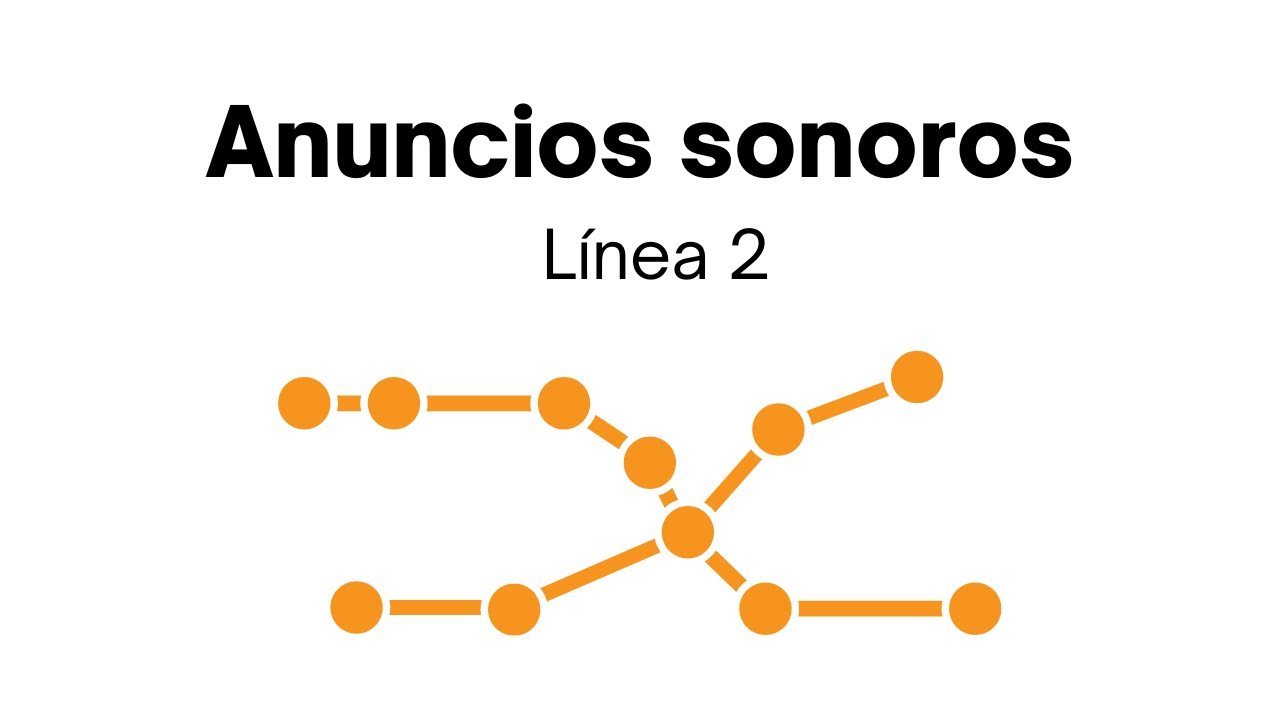 Anuncios sonoros de Línea 2 en NS-16 | Metro de Santiago
