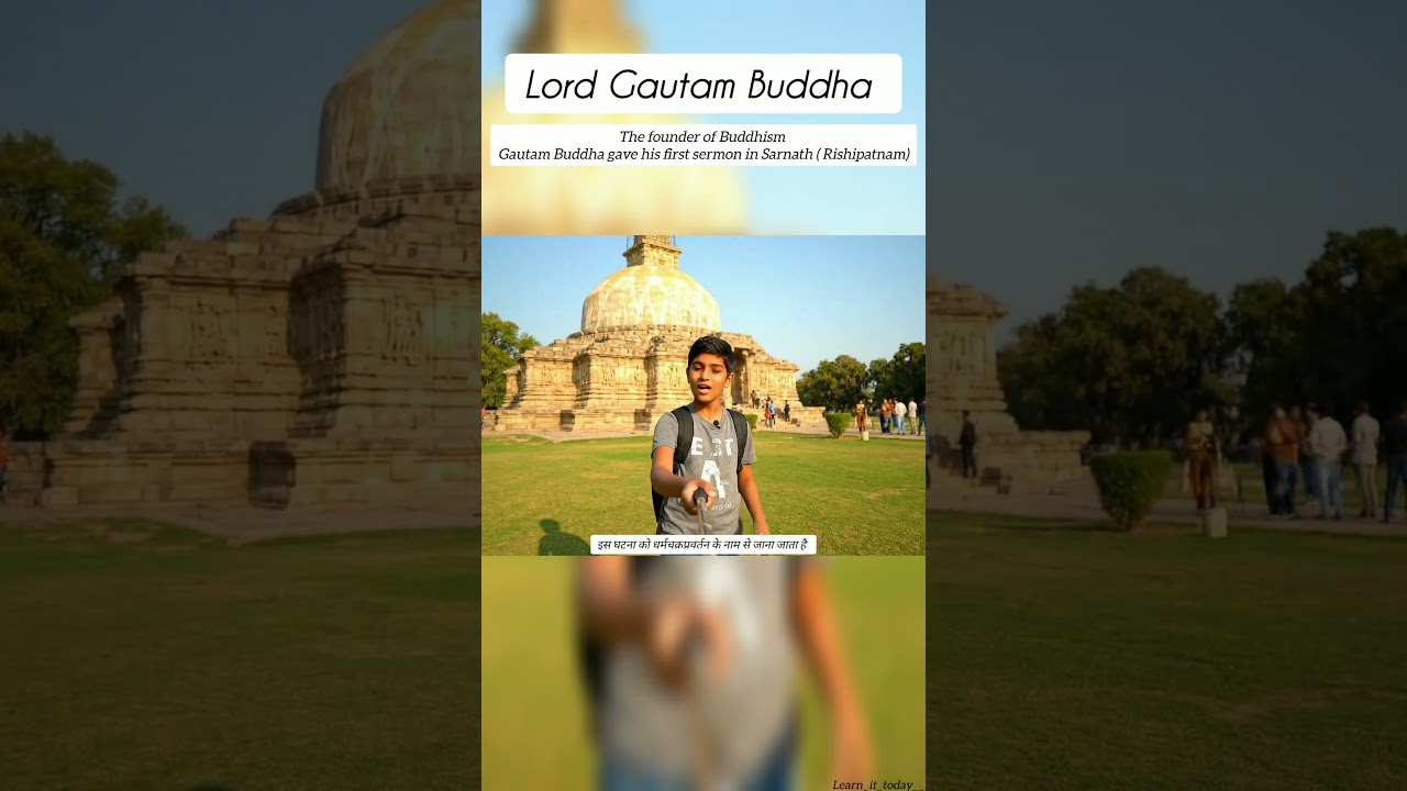 Gautam Buddha's first Sermon at Sarnath #shorts  #buddhism
