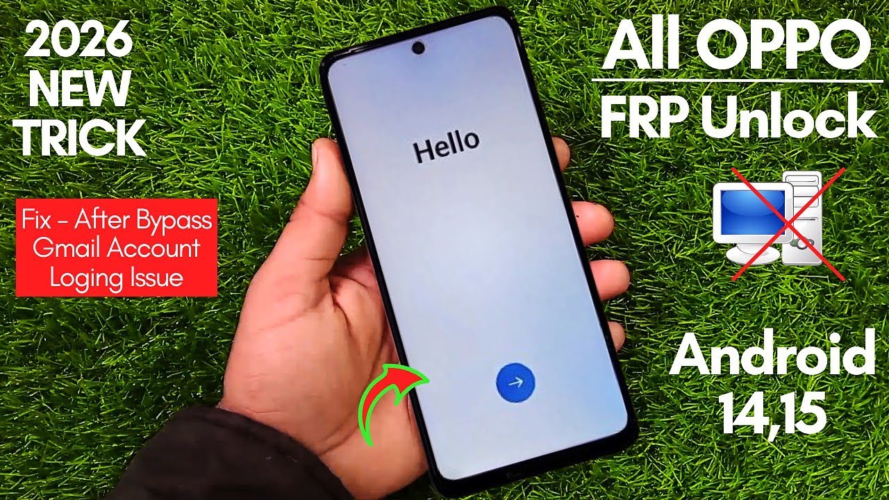 All OPPO Frp Unlock 2026 Android 14,15 | Google A/C Bypass Without PC | *#899# Quick Share Not Work