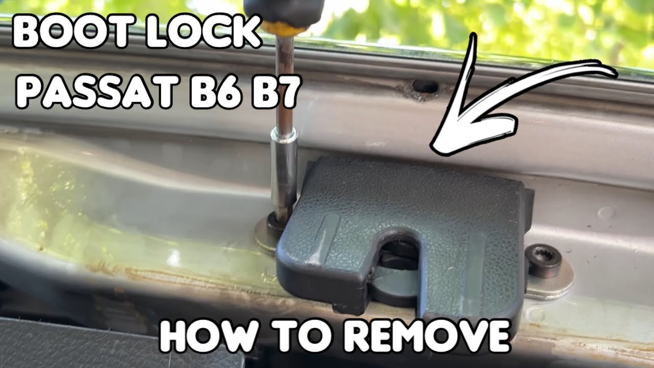 VW Passat B6 B7 How to Remove Boot Lock Trunk Latch