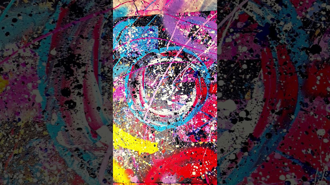 "Prismatic Cyclone" Finished Abstract Art