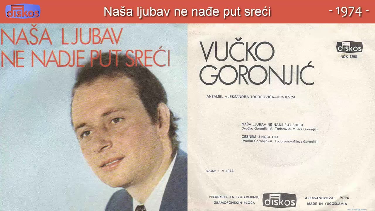 Vucko Goronjic - Nasa ljubav ne nadje put sreci - (Audio 1974)