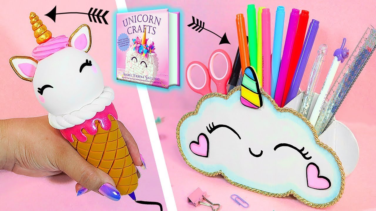 ✨🦄 Magical Unicorn School Supplies DIY! Infinite Pen Holder & More! ✏️