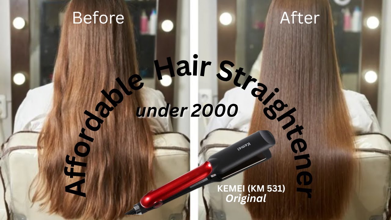 Best and Affordable Hair Straightener Review| Kemei 531 hair straightener review UNDER 2000