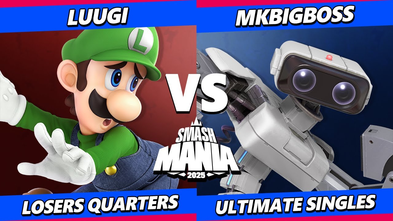 SmashMania 2025 TOP 8 - MKBigBoss (ROB) Vs. Luugi (Luigi) Smash Ultimate - SSBU