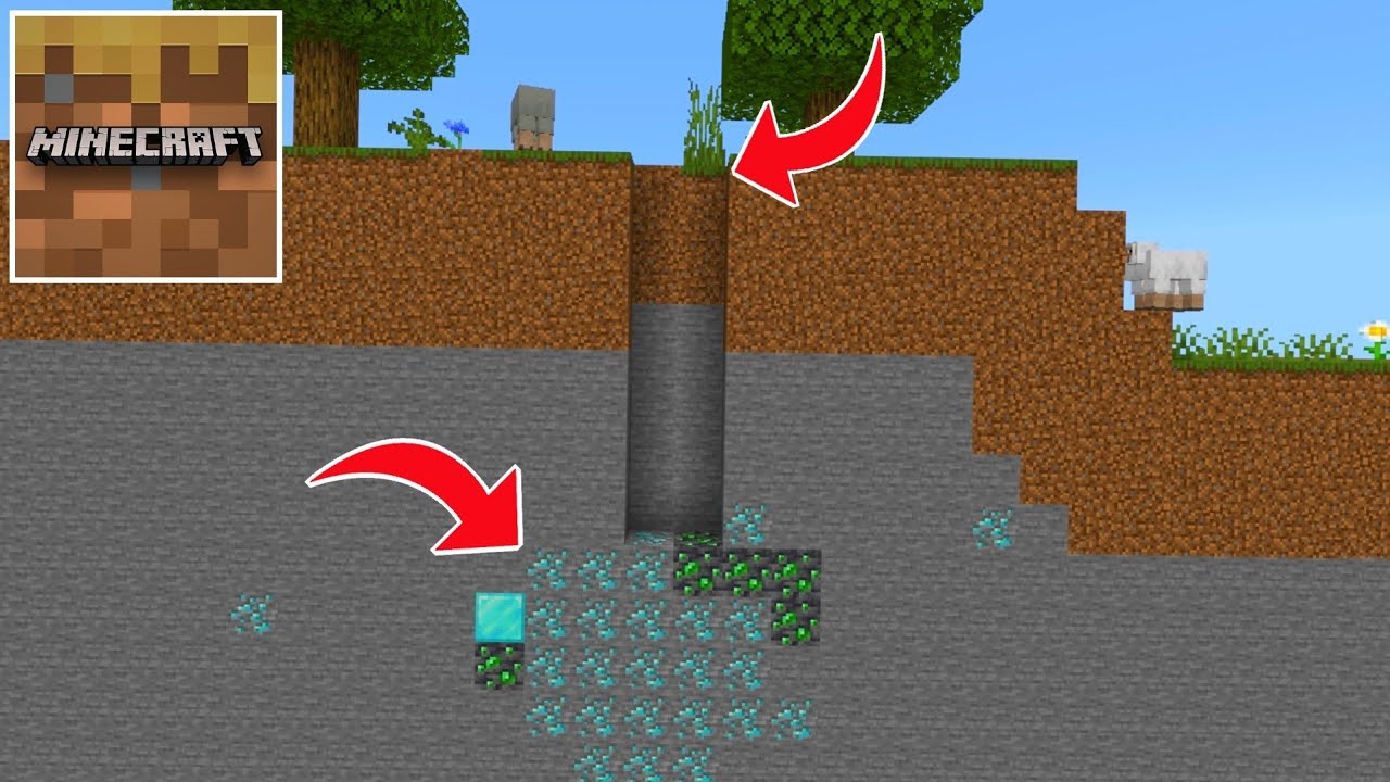 Minecraft Trial - How To Find 64 DIAMONDS (Secret Cave, Coordinates)