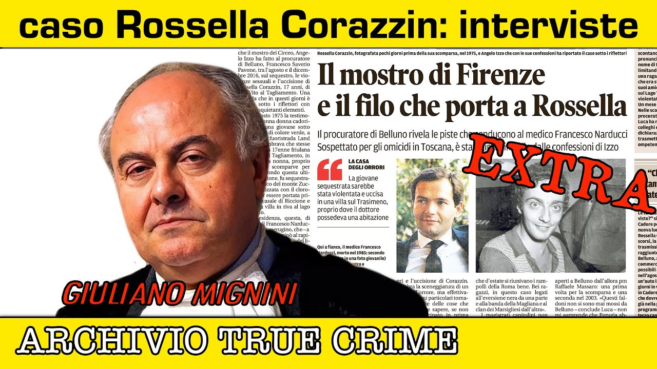 Caso Rossella Corazzin: intervista a Giuliano Mignini | ARCHIVIO TRUE CRIME EXTRA