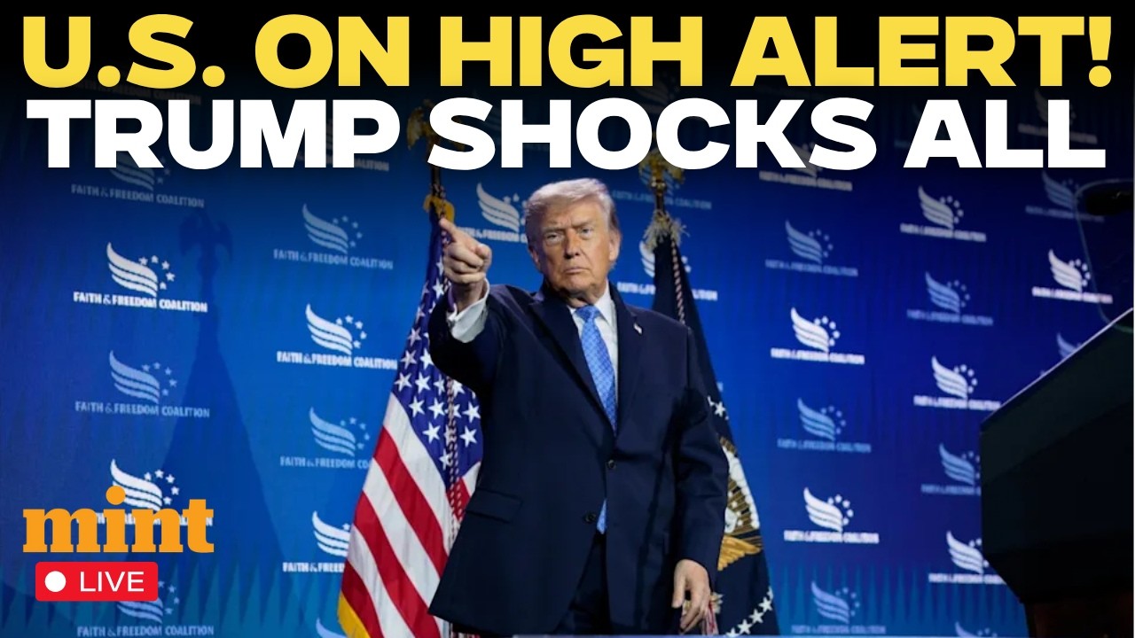 Trump LIVE: US On High Alert? Trump Issues Urgent Warning | Trump's Emergency Announcement LIVE