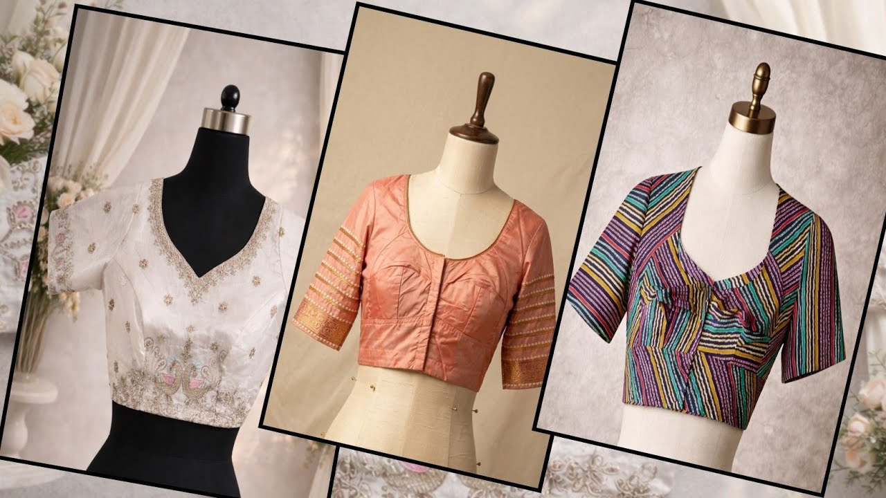 🔥34 Size doboul katori blouse cutting & stitching|new blouse design cutting,#newblousedesign 