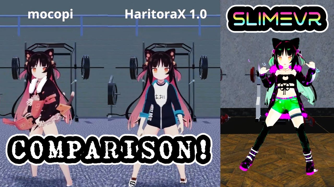 SlimeVR vs. Mocopi vs. HaritoraX 1.0: FBT Comparison! [6 SlimeVR Trackers]