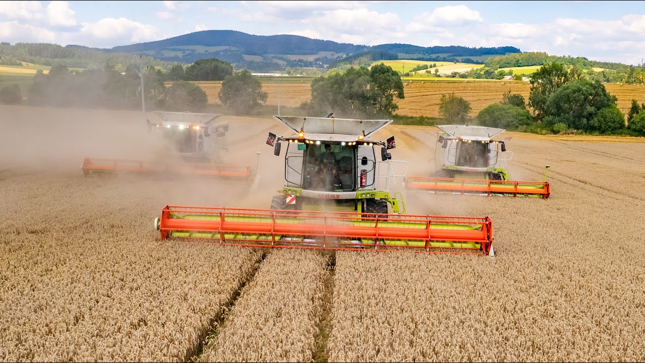 ASVM, s.r.o. | Harvest 2022 | CLAAS Lexion 760, 2x CLAAS Lexion 670