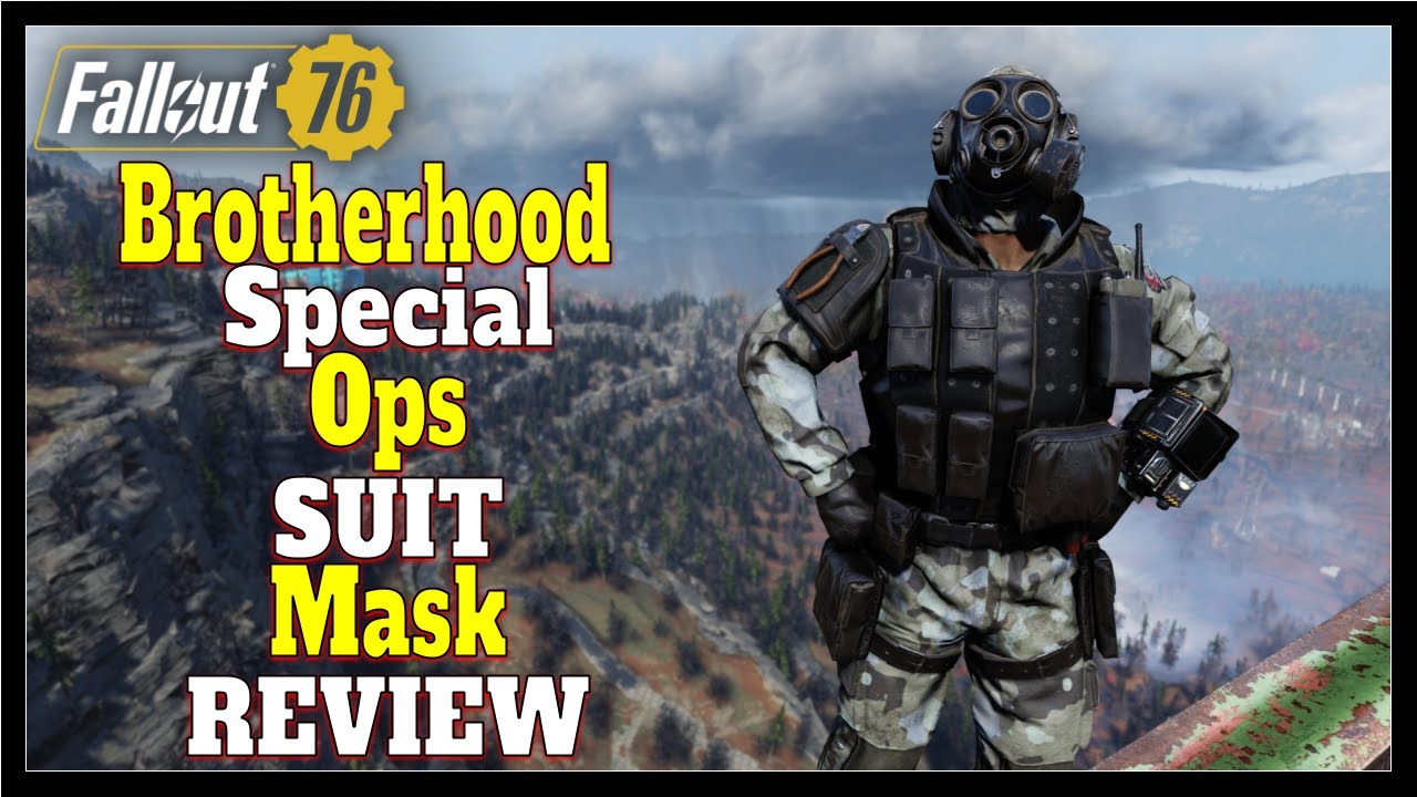 Fallout 76 Brotherhood Special Ops Suit & Mask Review (How to get)