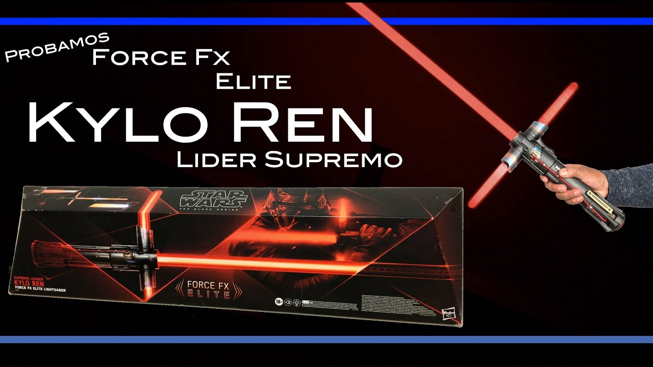 SABLE de Luz KYLO REN Lider Supremo BLACK SERIES FORCE FX ELITE Star Wars Lightsaber