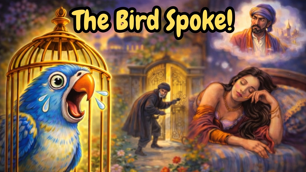 Arabian Nights Story | The Talking Bird | English Story for Beginners