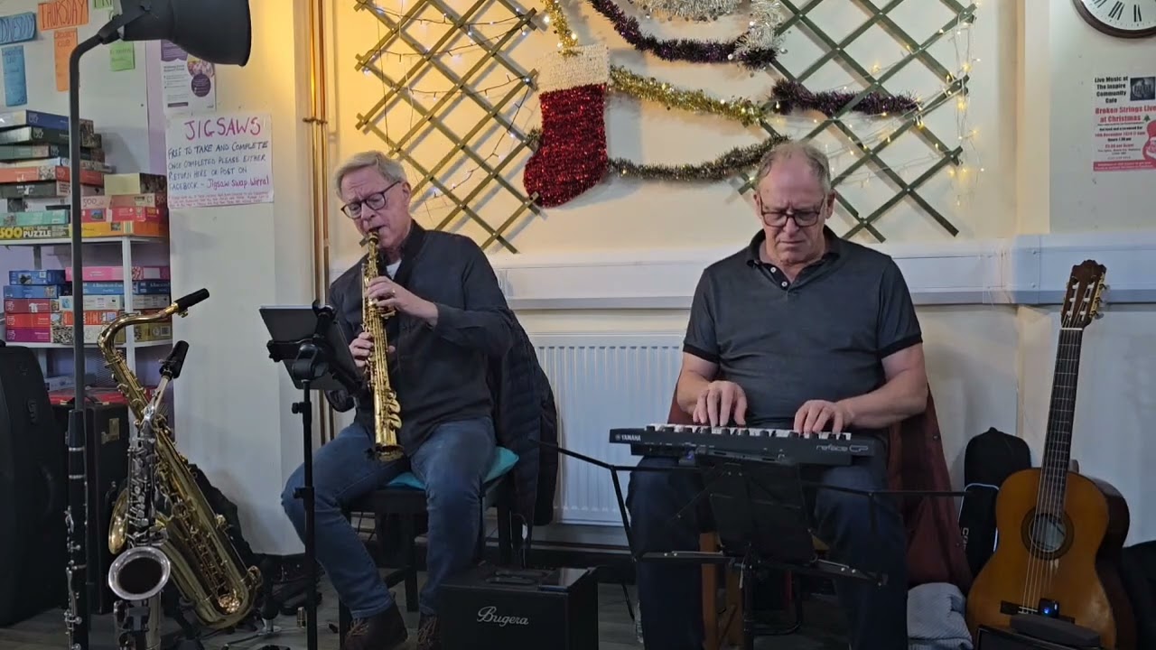 Two blue jazz sax and yamaha reface cp