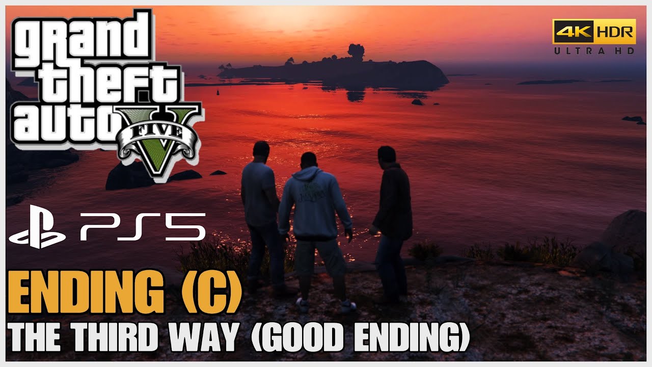 GTA 5 PS5 — Жажда смерти | Концовка C — Третий путь (финальная миссия) [Хорошая концовка] 4K HDR