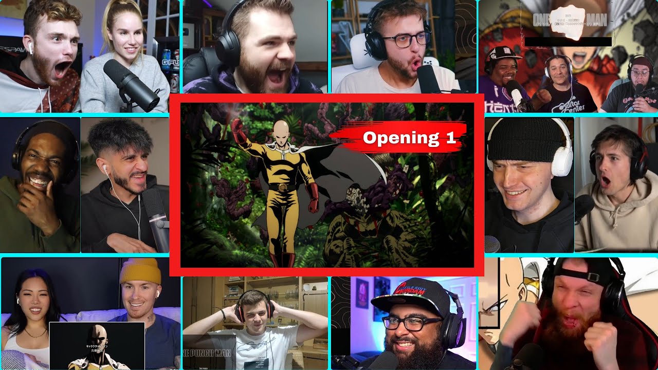 One Punch Man Opening 1 Reaction Mashup