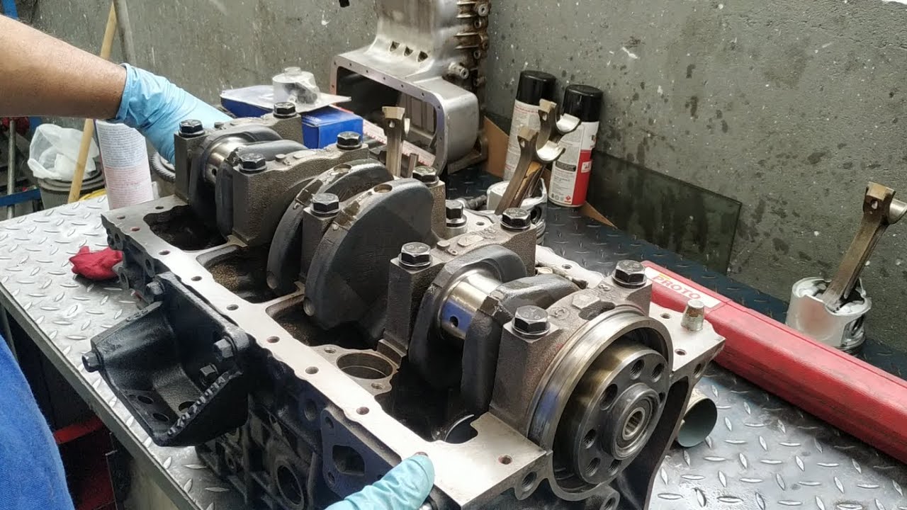 Ensamblando Motor Dmax 4JH1 Par3: Medición del cigüeñal en la bancada, instalacion | DIESEL DEL EJE