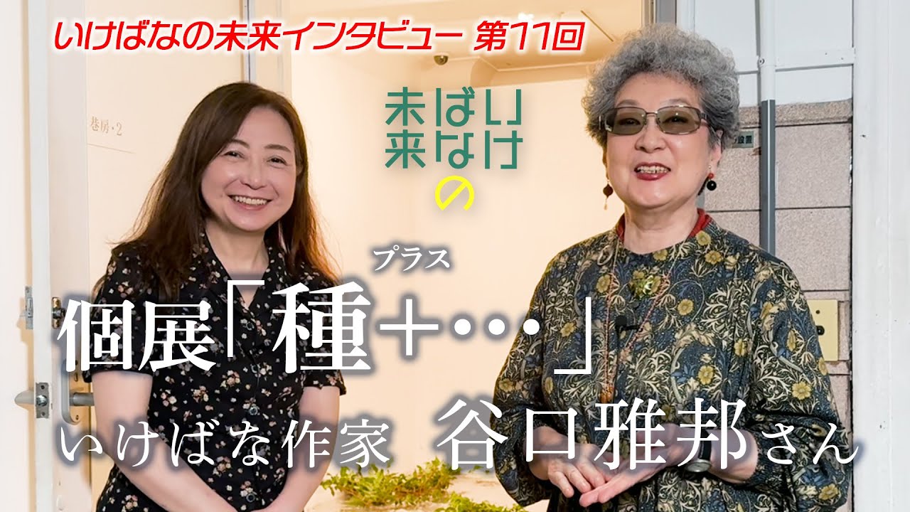 個展「種＋・・・」谷口雅邦さんインタビュー–いけばなの未来 インタビュー第11回–