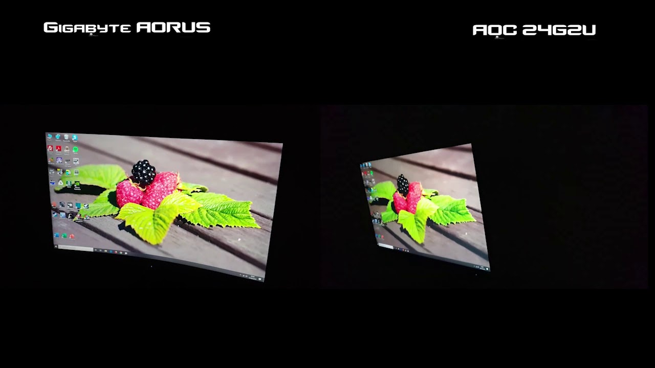 AORUS CV27F (165hz) vs AOC 24G2U (144hz)
