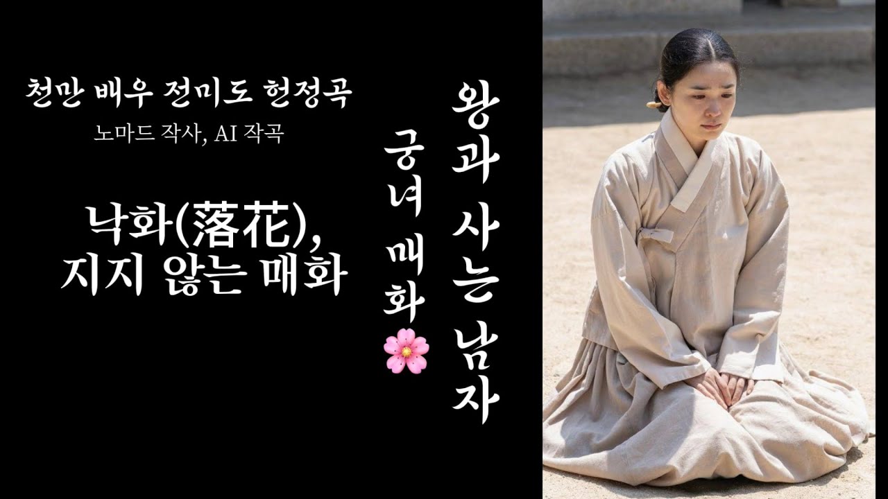 단종의 마지막 벗, 전미도가 흘린 눈물의 기록🌸 [천만 배우 전미도 헌정곡/ 노마드 작사, AI 작곡] #왕과사는남자 #전미도 #궁녀매화