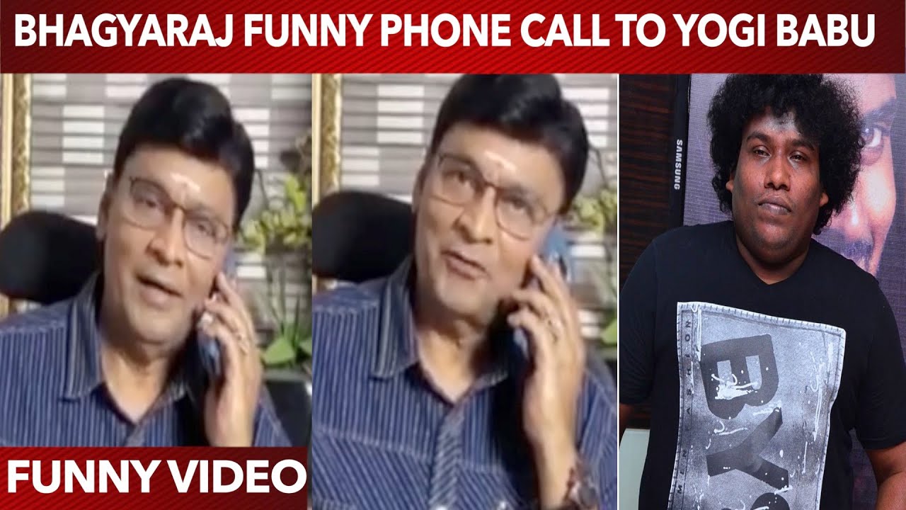 Bhagyaraj Funny Phone Call to Yogi Babu to send back corona | Funny Video