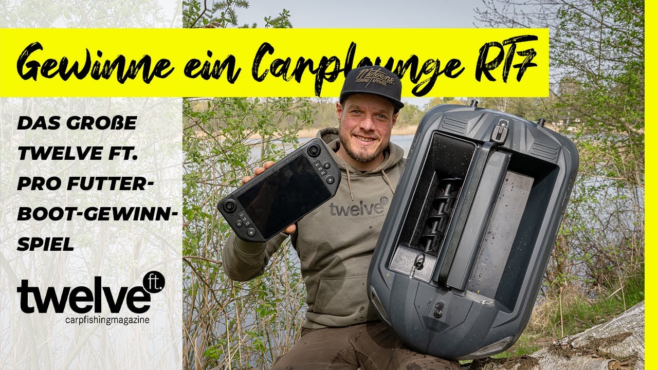 Das Carplounge RT7 gratis für Dich! 🛥️ | Gewinnspiel | Futterboot | twelve ft. PRO | Karpfenangeln
