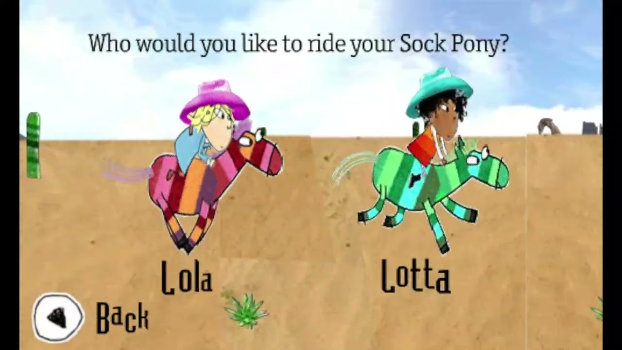 Charlie and Lola Sock Pony Race Gameplay | Flash Game