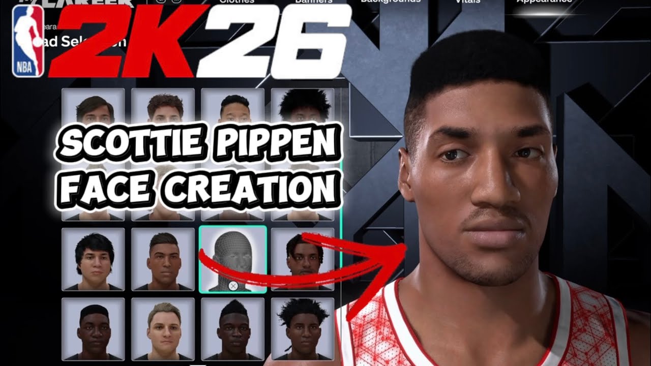 How to Make Scottie Pippen in NBA 2K26 | Realistic Face Creation