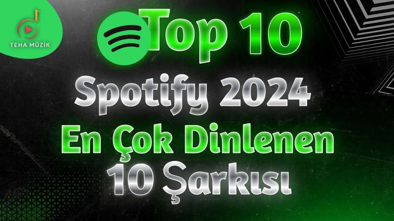 Spotify 2024 T&uuml;rkiyede En &Ccedil;ok Dinlenen ilk 10 Şarkısı | #Spotify