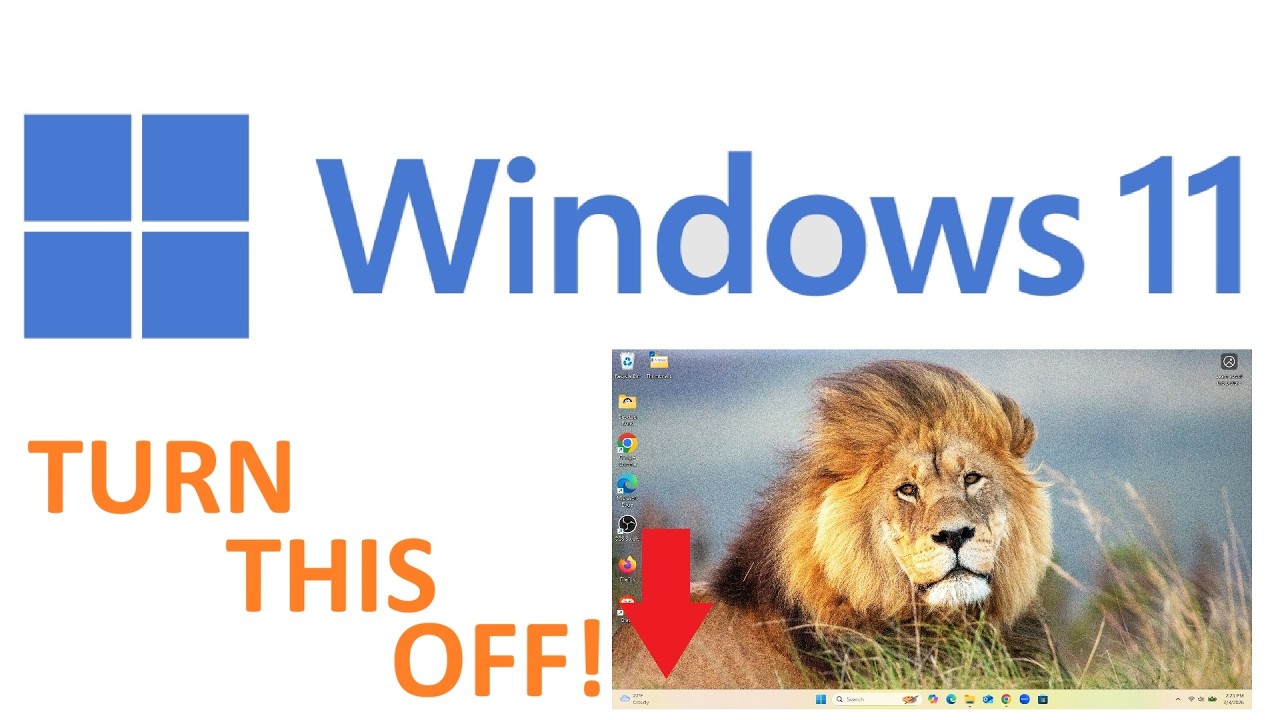 Windows 11 Tip: Turn off Widget Panel
