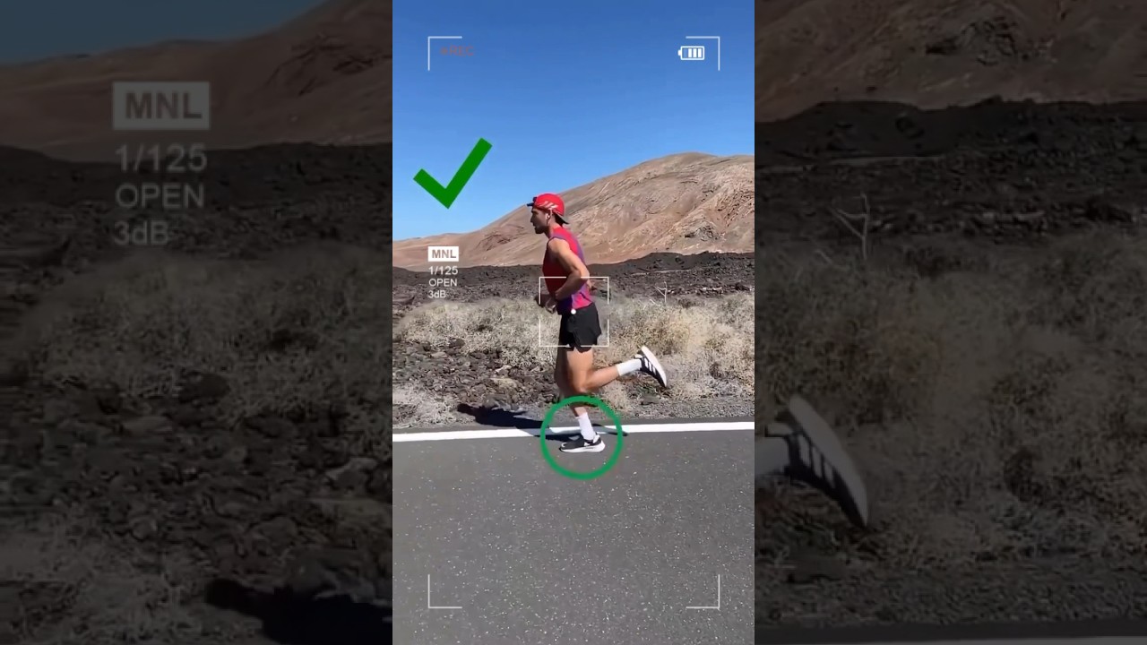 Como correr corretamente (Posicionamento dos p&eacute;s)!! #performance #running #maratona