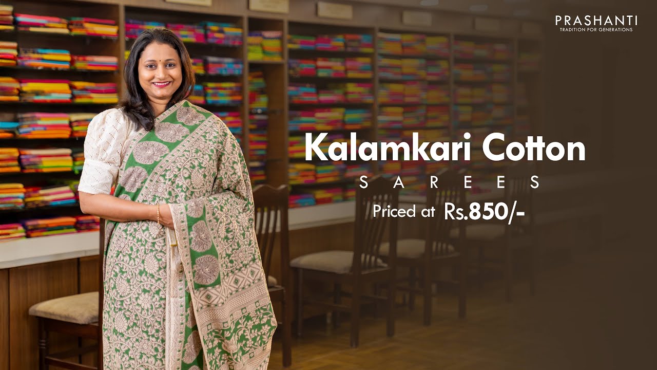 Kalamkari Cotton Sarees @ Rs.850/- | Prashanti | 22 June 25