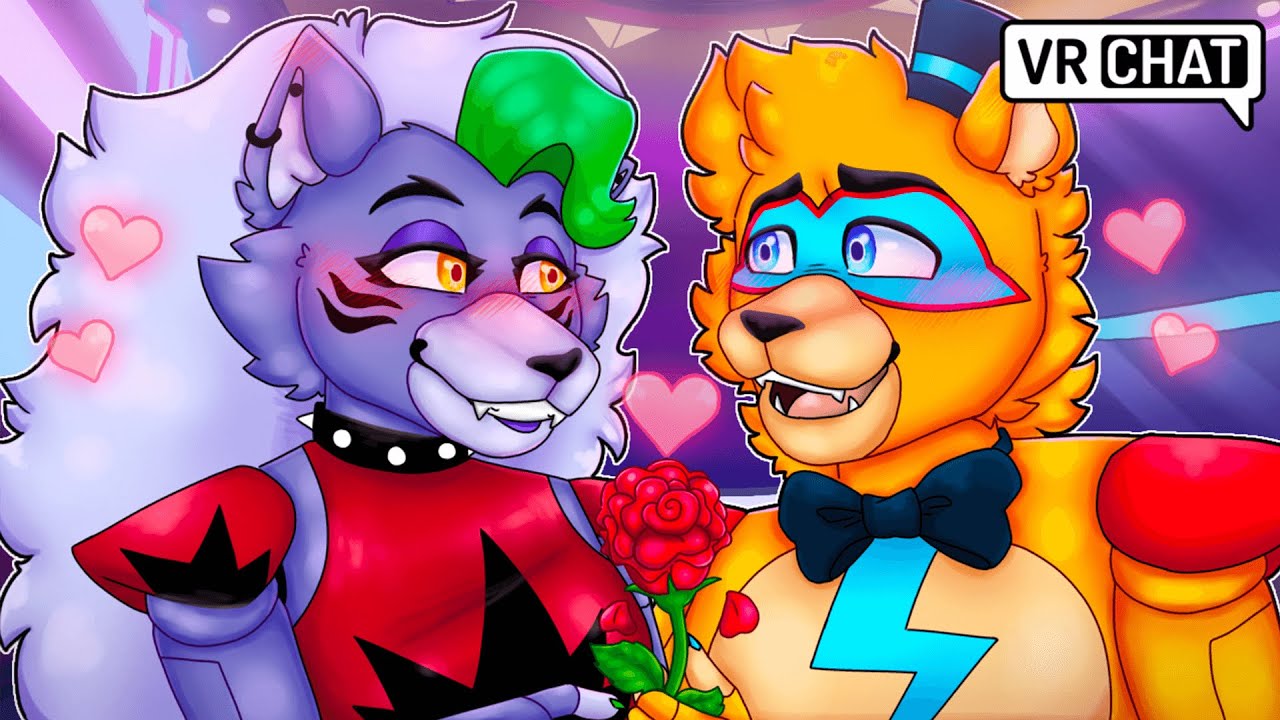 Glamrock Freddy's FORBIDDEN LOVE STORY with Roxanne Wolf! in VRCHAT