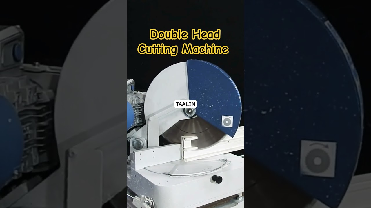 uPVC double head cutting machine | Manual and automatic double head cutting machine #cuttingmachine