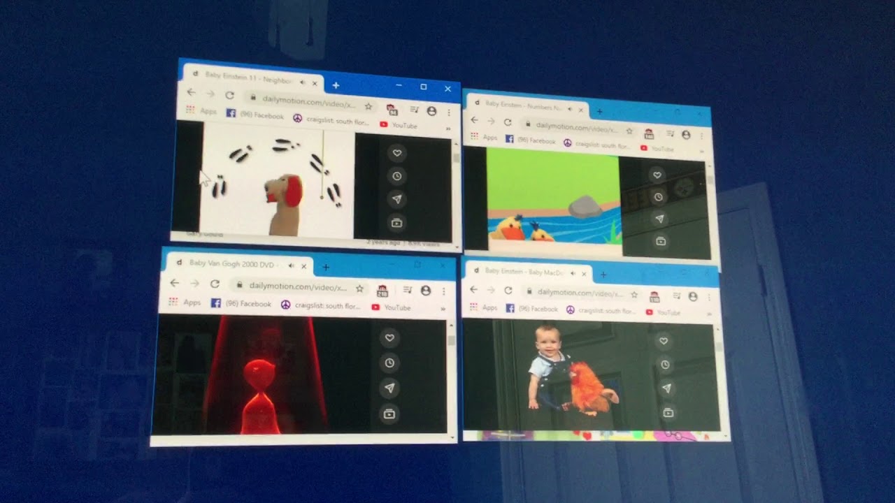 4 Sampled Baby Einstein Videos Played At Once