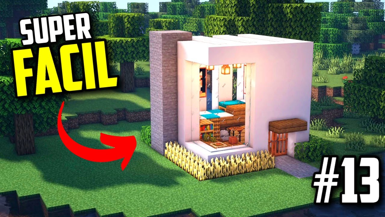 COMO HACER una CASA MODERNA en MINECRAFT SURVIVAL FACIL