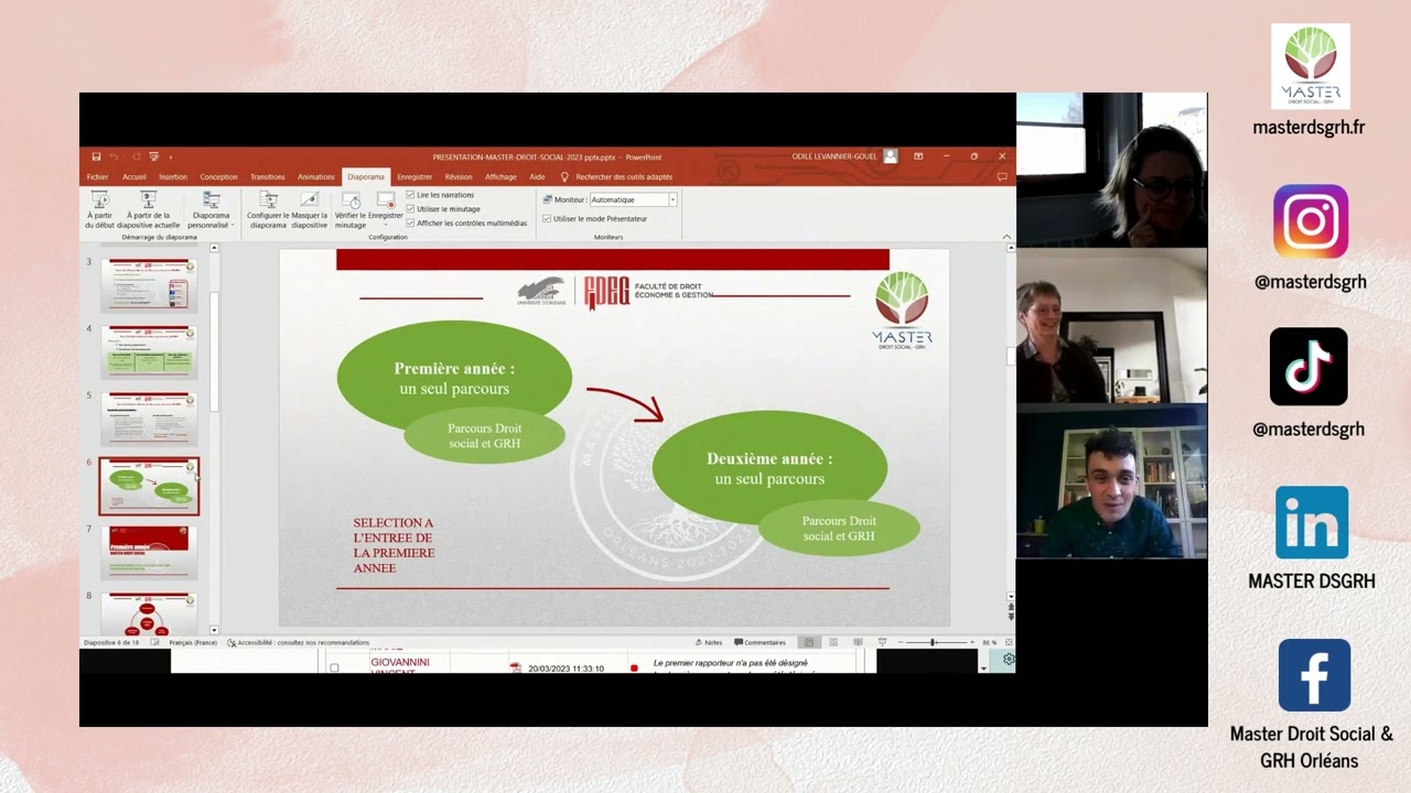 Webinaire M2 DSGRH de l'université d'Orléans