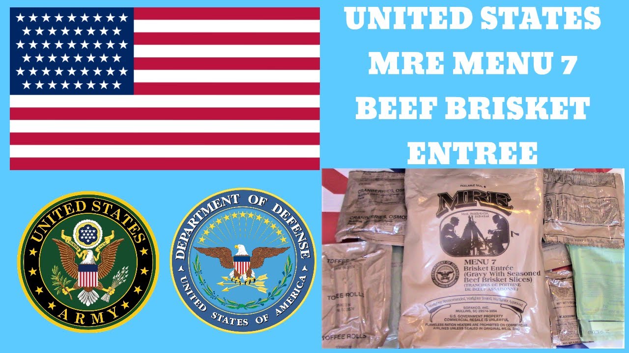 US MRE - MENU 7 - BRISKET ENTREE - TASTE TEST REVIEW