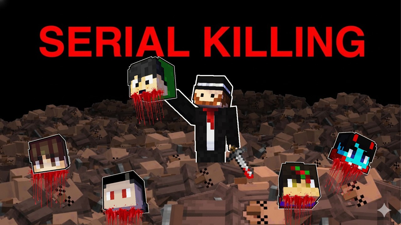 One Night to Escape the Serial Killer in Minecraft!