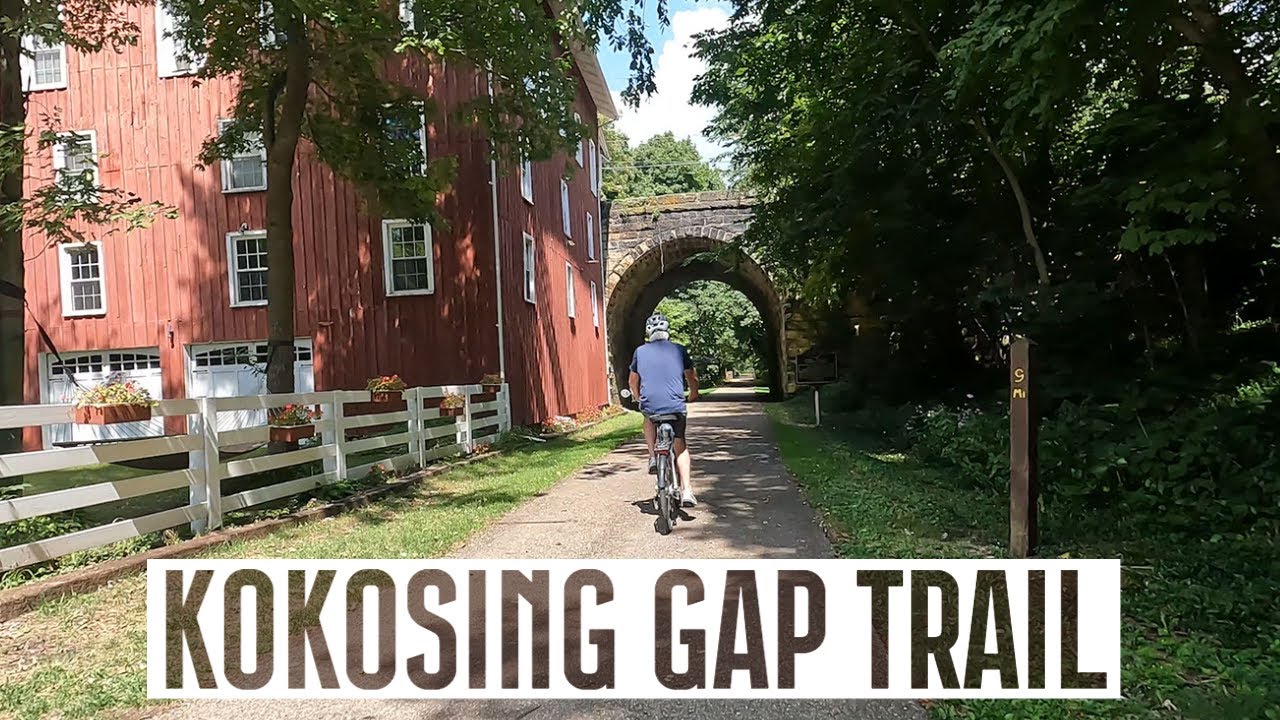The Kokosing Gap Trail -- Tunnels, Trains & Trestles Await!  Biking Ohio