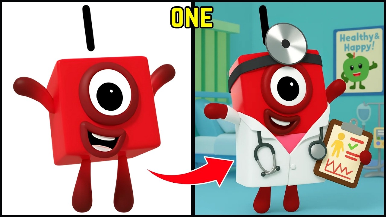 Numberblocks Reimagined as Doctors 🏥✨ | Learning Math in the Hospital!