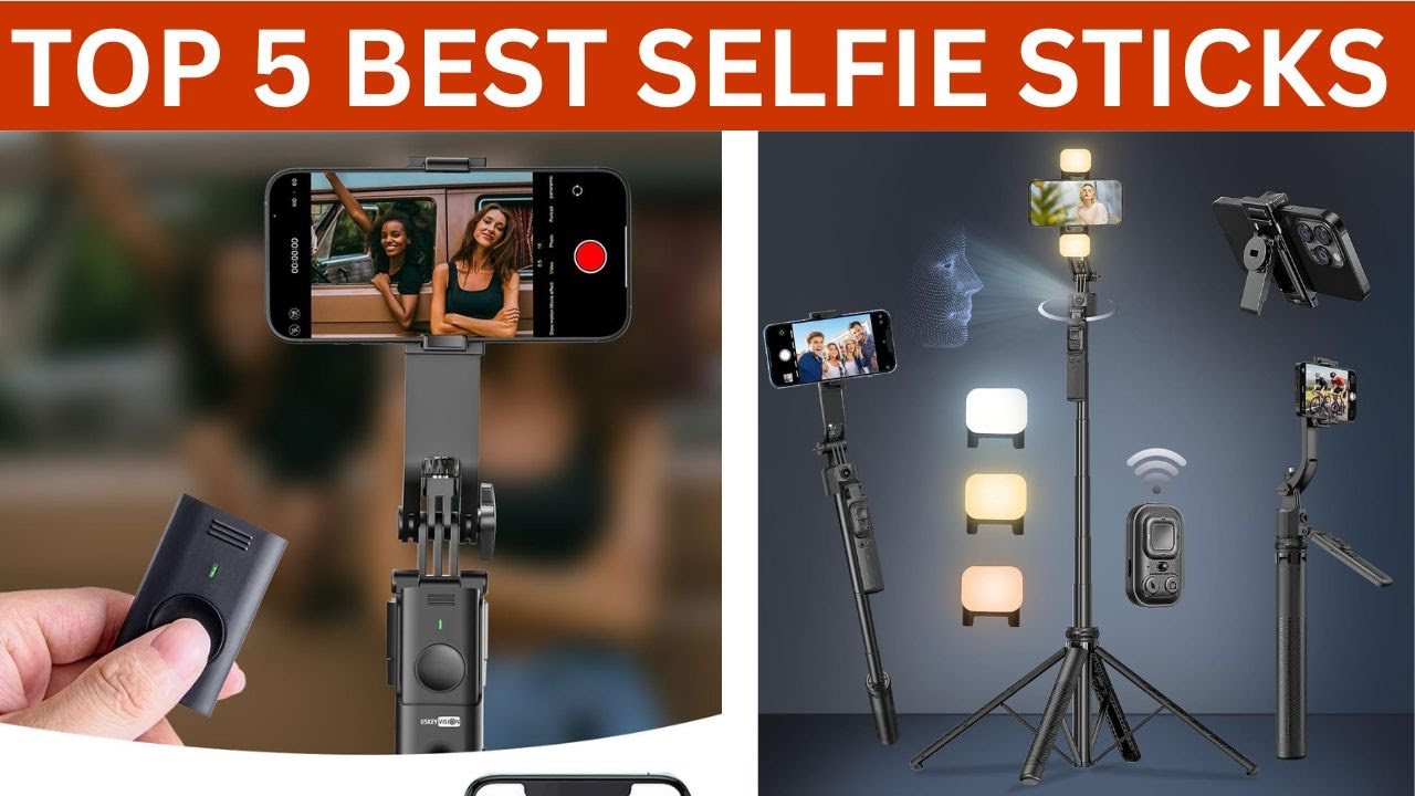 Top 5 Best Selfie Sticks 2025 | Best Phone Tripod & Bluetooth Selfie Stick Review